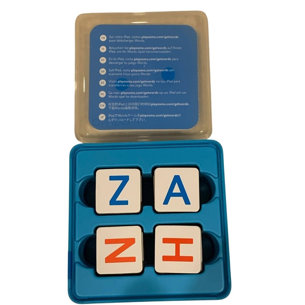 Osmo Words Replacement Tiles  Complete‎ 52 Letter Set & Blue Case NO BASE